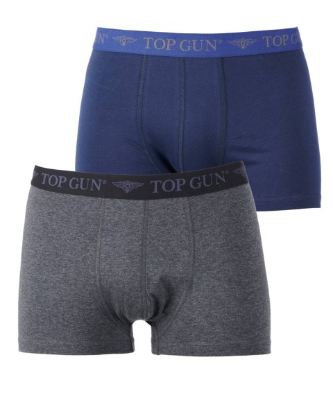 Top Gun® Doppelpack Underwear TGUW001 Frontansicht navy light grey