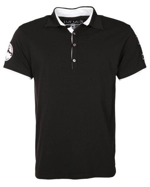 Top Gun® Poloshirt 310-TG2019-1001 Frontansicht black