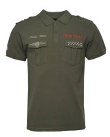 Top Gun® Poloshirt 310-TG2021-3003 Frontansicht olive Top Gun® Poloshirt 310-TG2021-3003 Frontansicht olive