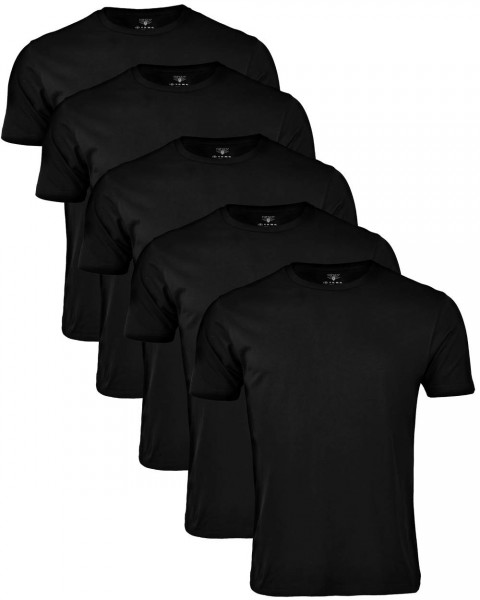 Top Gun® T-Shirt 310-TG2021-3030 5er Pack Frontansicht schwarz