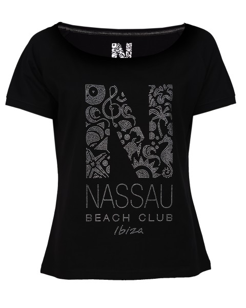 T-Shirt NB22003 Frontansicht black