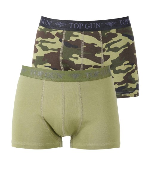 Top Gun® Doppelpack Underwear TGUW001 Frontansicht olive camo