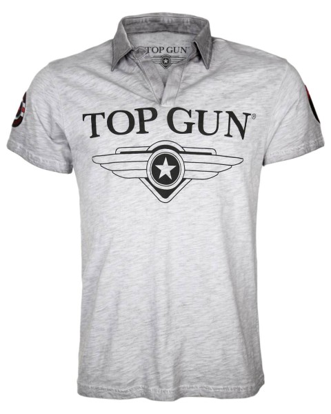 Top Gun® Poloshirt 310-TG2019-1011 Frontansicht grey