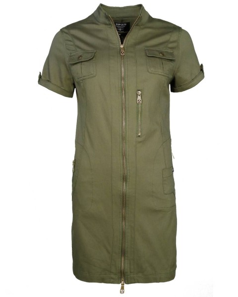 Top Gun® Kleid 310-TG2019-2083 Frontansicht olive