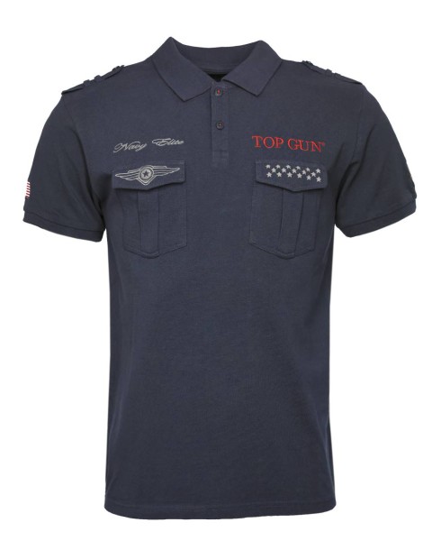 Top Gun® Poloshirt 310-TG2021-3003 Frontansicht navy