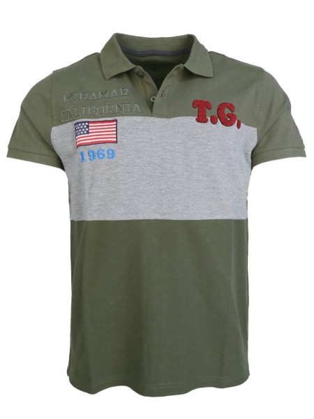 Top Gun® Poloshirt 310-TG2020-1019 Frontansicht olive