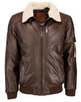 Top Gun® Rafel Lederjacke 310-TG2019-3144 Frontansicht brown Top Gun® Rafel Lederjacke 310-TG2019-3144 Frontansicht brown