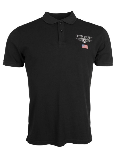 Top Gun® Poloshirt 310-TG2019-3156 Frontansicht black