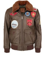 Top Gun® Lederjacke 310-TG2020-1007 Frontansicht brown Top Gun® Lederjacke 310-TG2020-1007 Frontansicht brown